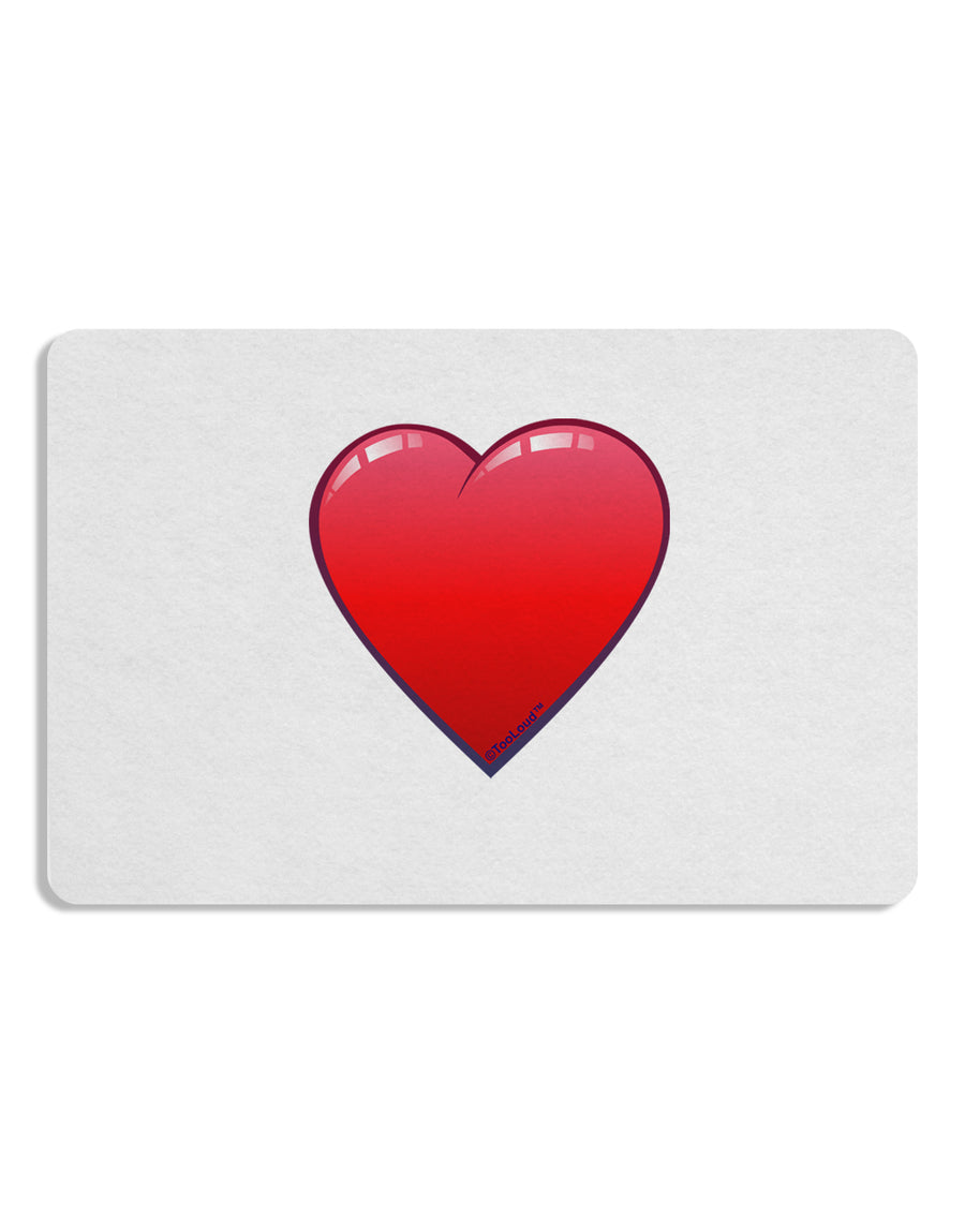 Cute Cartoon Heart Placemat by TooLoud Set of 4 Placemats-Placemat-TooLoud-White-Davson Sales