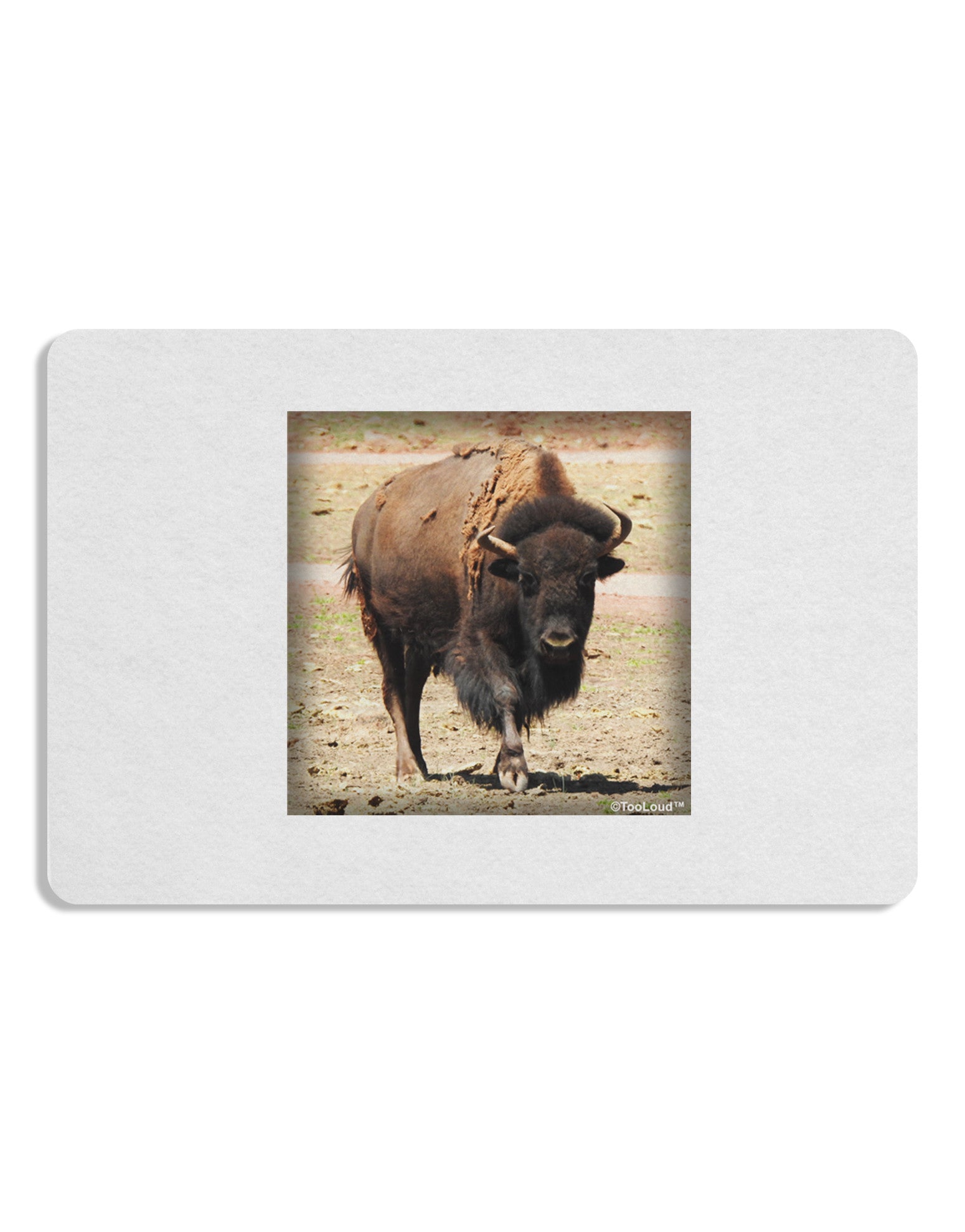 Strong Bison Placemat Set of 4 Placemats-Placemat-TooLoud-White-Davson Sales