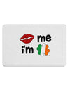 Kiss and Irish Flag Shamrock - Kiss Me I'm Irish Placemat by TooLoud Set of 4 Placemats-Placemat-TooLoud-White-Davson Sales