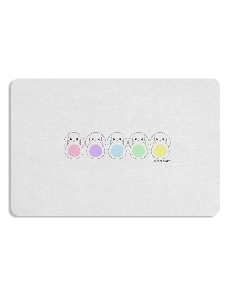 Cute Pastel Bunnies Placemat by TooLoud Set of 4 Placemats-Placemat-TooLoud-White-Davson Sales