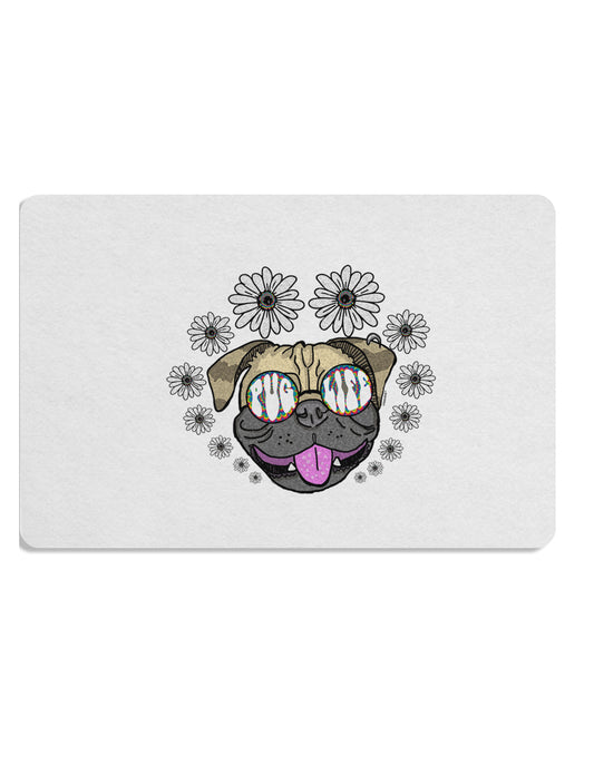 TooLoud Pug Life Hippy Placemat Set of 4 Placemats Multi-pack-Placemat-TooLoud-Davson Sales