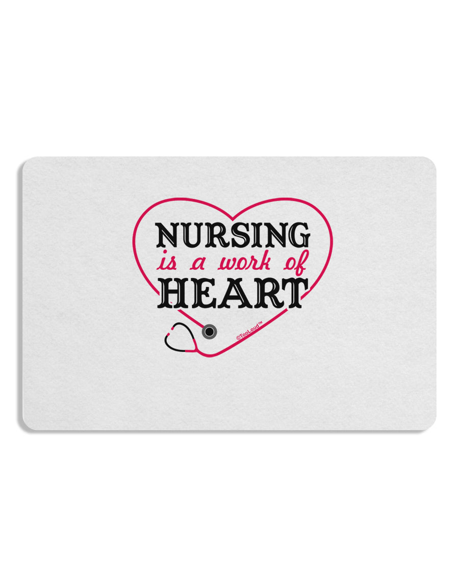 Nursing Is A Work Of Heart Placemat Set of 4 Placemats-Placemat-TooLoud-White-Davson Sales