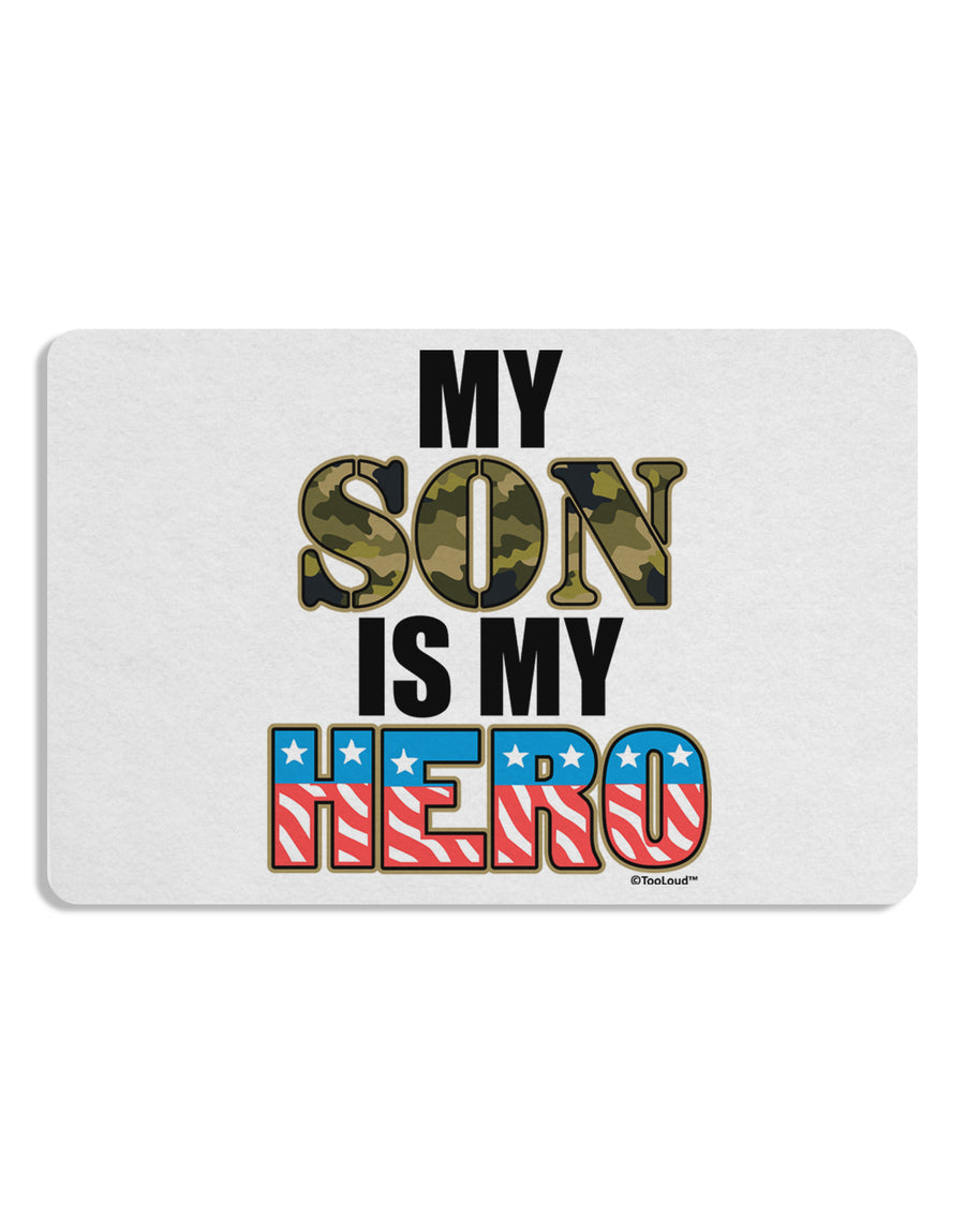 My Son is My Hero - Armed Forces Placemat by TooLoud Set of 4 Placemats-Placemat-TooLoud-White-Davson Sales