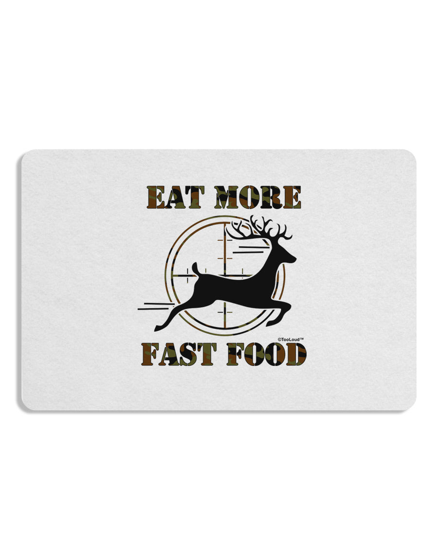 Eat More Fast Food - Deer Placemat Set of 4 Placemats-Placemat-TooLoud-White-Davson Sales