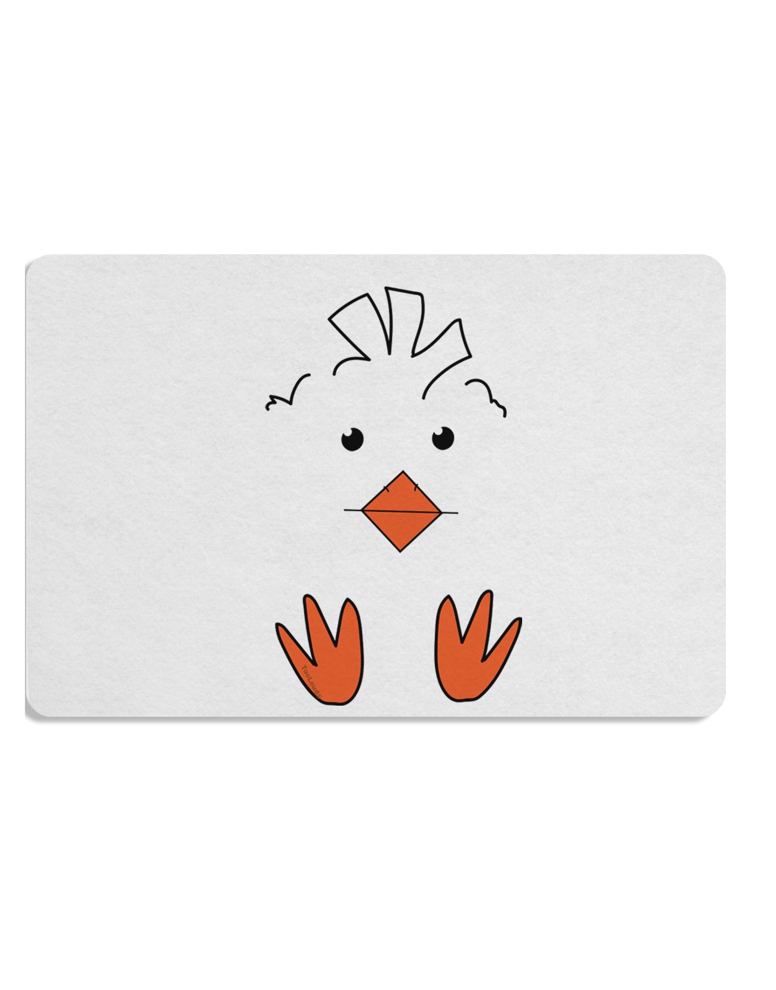TooLoud Cute Easter Chick Face Placemat Set of 4 Placemats Multi-pack-Placemat-TooLoud-Davson Sales