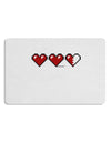 Couples Pixel Heart Life Bar - Left Placemat by TooLoud Set of 4 Placemats-Placemat-TooLoud-White-Davson Sales
