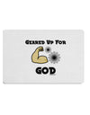 Geared Up For God Placemat by TooLoud Set of 4 Placemats-Placemat-TooLoud-White-Davson Sales