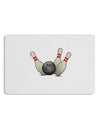 Bowling Ball with Pins Placemat Set of 4 Placemats-Placemat-TooLoud-White-Davson Sales