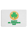 Shamrock Button - St Patrick's Day Placemat by TooLoud Set of 4 Placemats-Placemat-TooLoud-White-Davson Sales