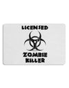 Licensed Zombie Killer - Biohazard Placemat by TooLoud Set of 4 Placemats-Placemat-TooLoud-White-Davson Sales