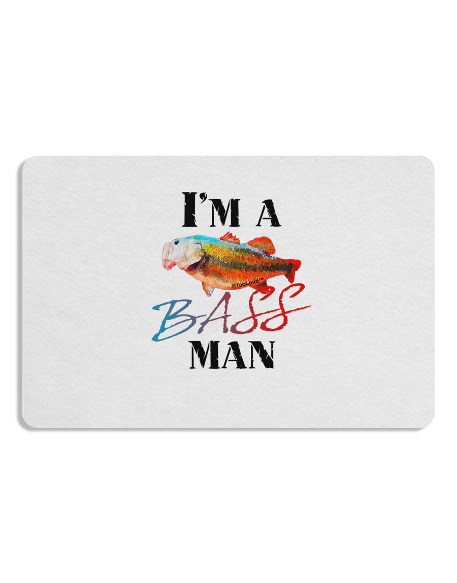 I'm A Bass Man Watercolor Placemat Set of 4 Placemats-Placemat-TooLoud-White-Davson Sales