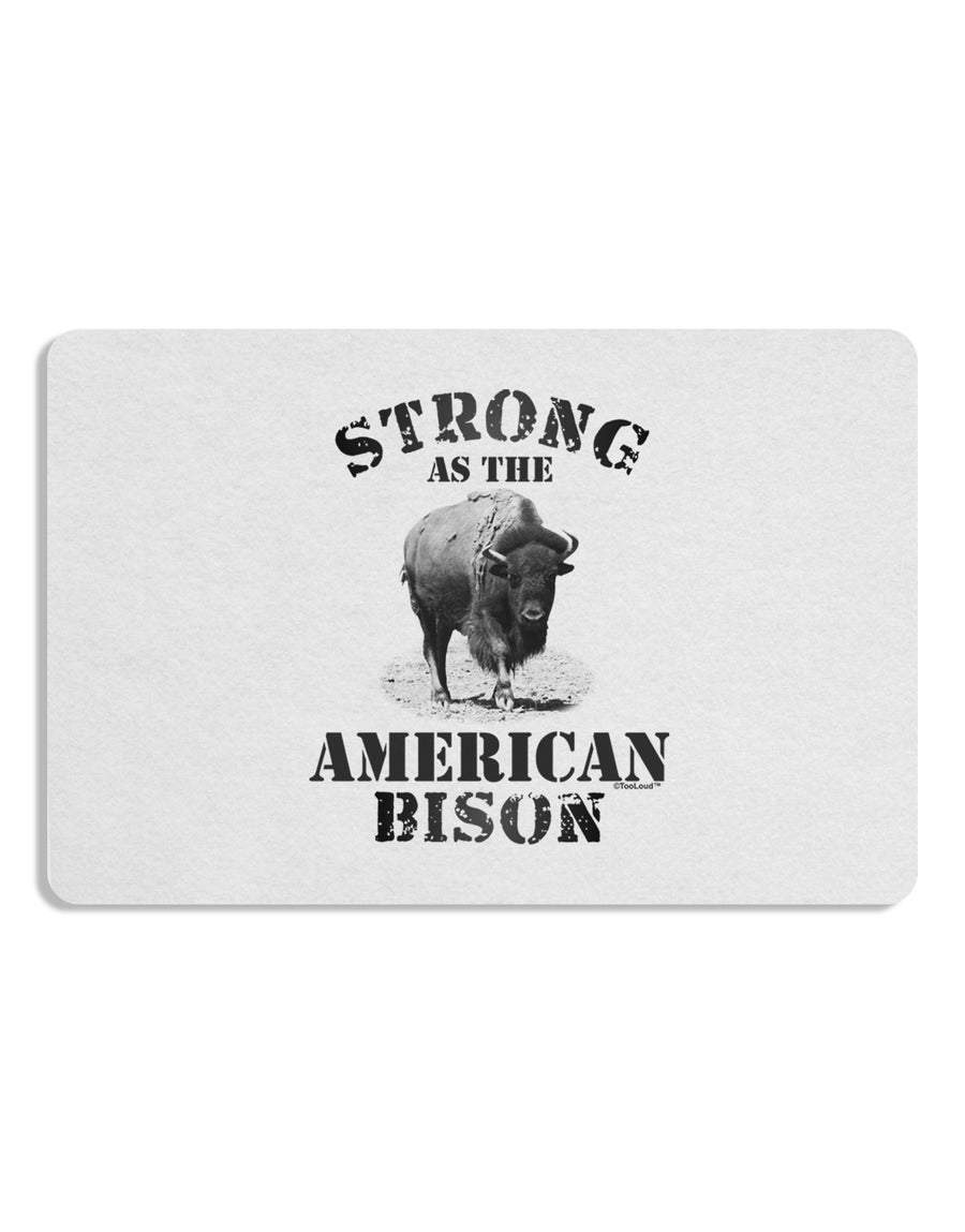 Strong Bison Text Placemat Set of 4 Placemats-Placemat-TooLoud-White-Davson Sales