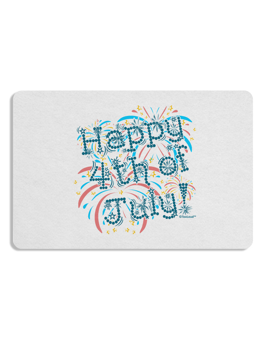 Happy 4th of July - Fireworks Design Placemat Set of 4 Placemats-Placemat-TooLoud-White-Davson Sales