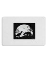 T-Rex and Triceratops Silhouettes Design Placemat by TooLoud Set of 4 Placemats-Placemat-TooLoud-White-Davson Sales