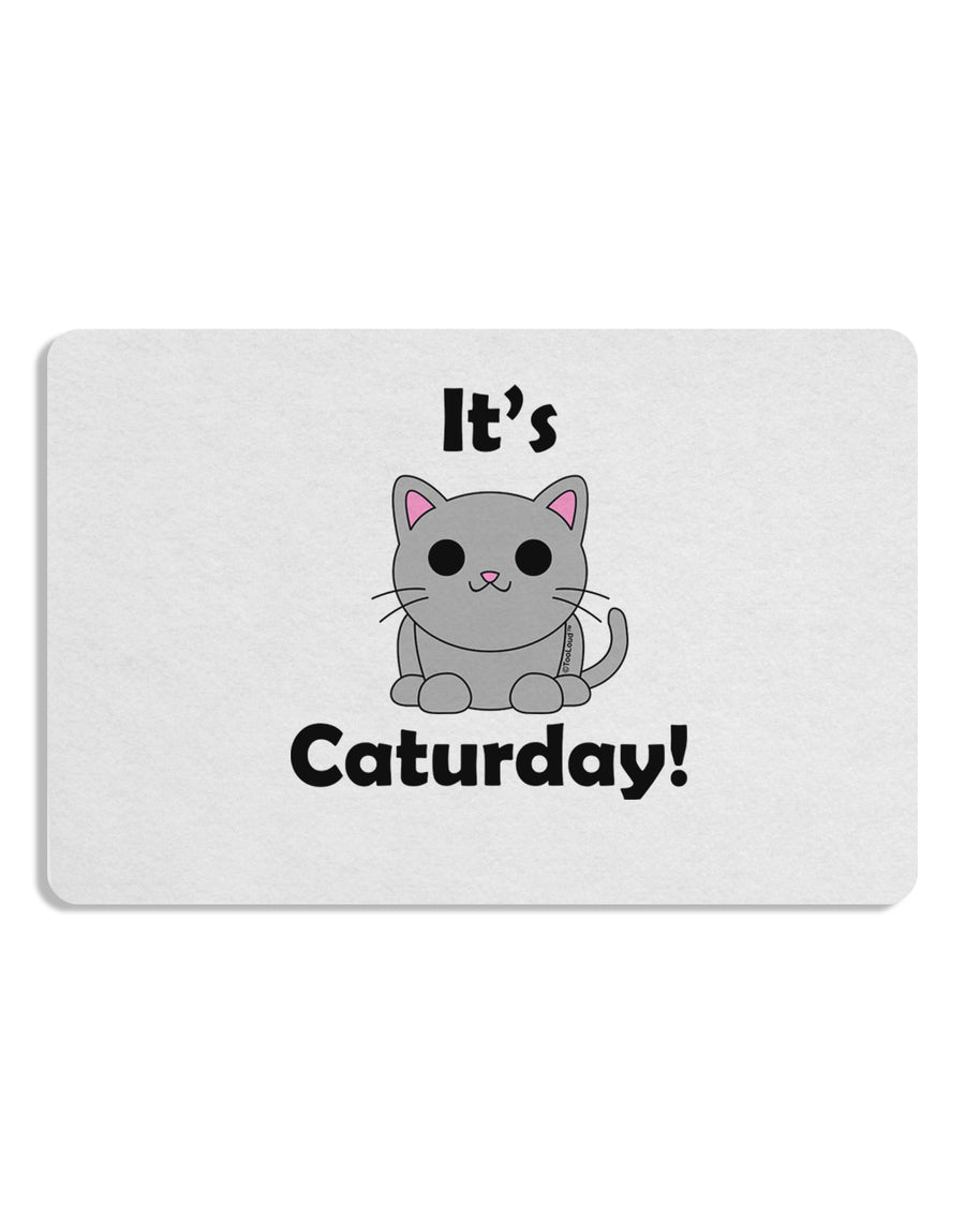 It's Caturday Cute Cat Design 12 x 18 Placemat by TooLoud Set of 4 Placemats-Placemat-TooLoud-White-Davson Sales