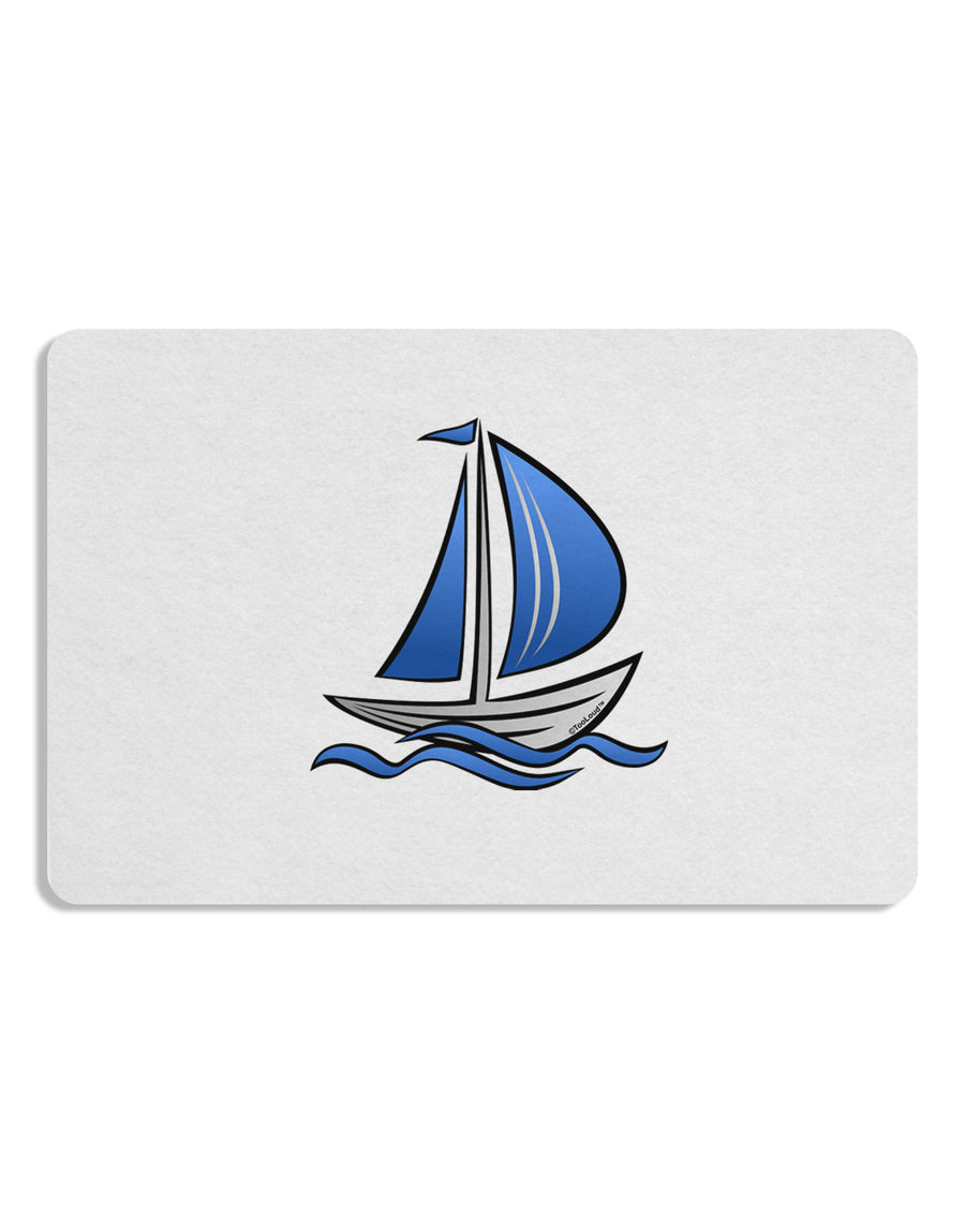 Blue Sailboat Placemat Set of 4 Placemats-Placemat-TooLoud-White-Davson Sales