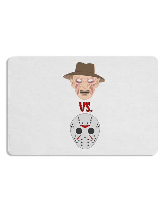 Scary Face Versus Scary Face - Halloween 12 x 18 Placemat Set of 4 Placemats-Placemat-TooLoud-White-Davson Sales