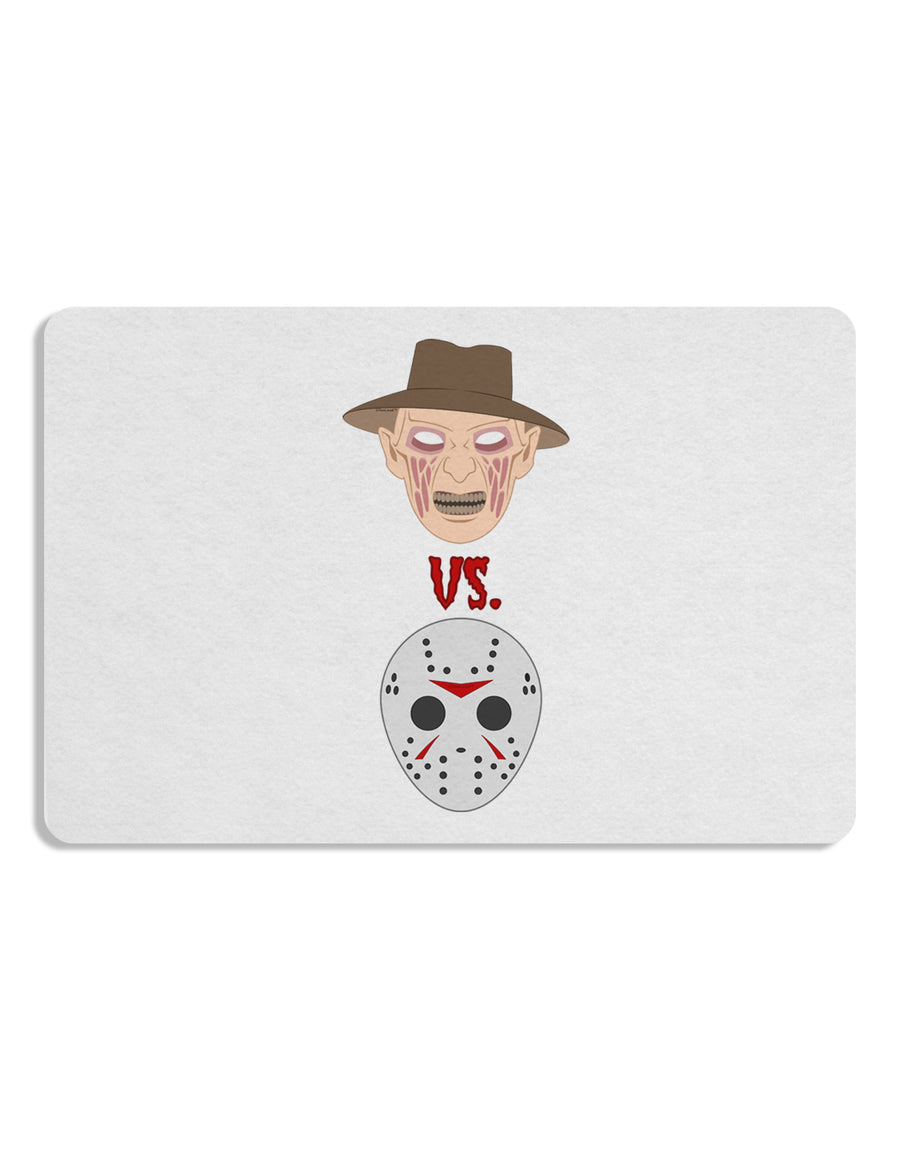 Scary Face Versus Scary Face - Halloween 12 x 18 Placemat Set of 4 Placemats-Placemat-TooLoud-White-Davson Sales