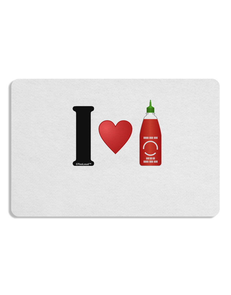 I Heart Sriracha Design Placemat by TooLoud Set of 4 Placemats-Placemat-TooLoud-White-Davson Sales