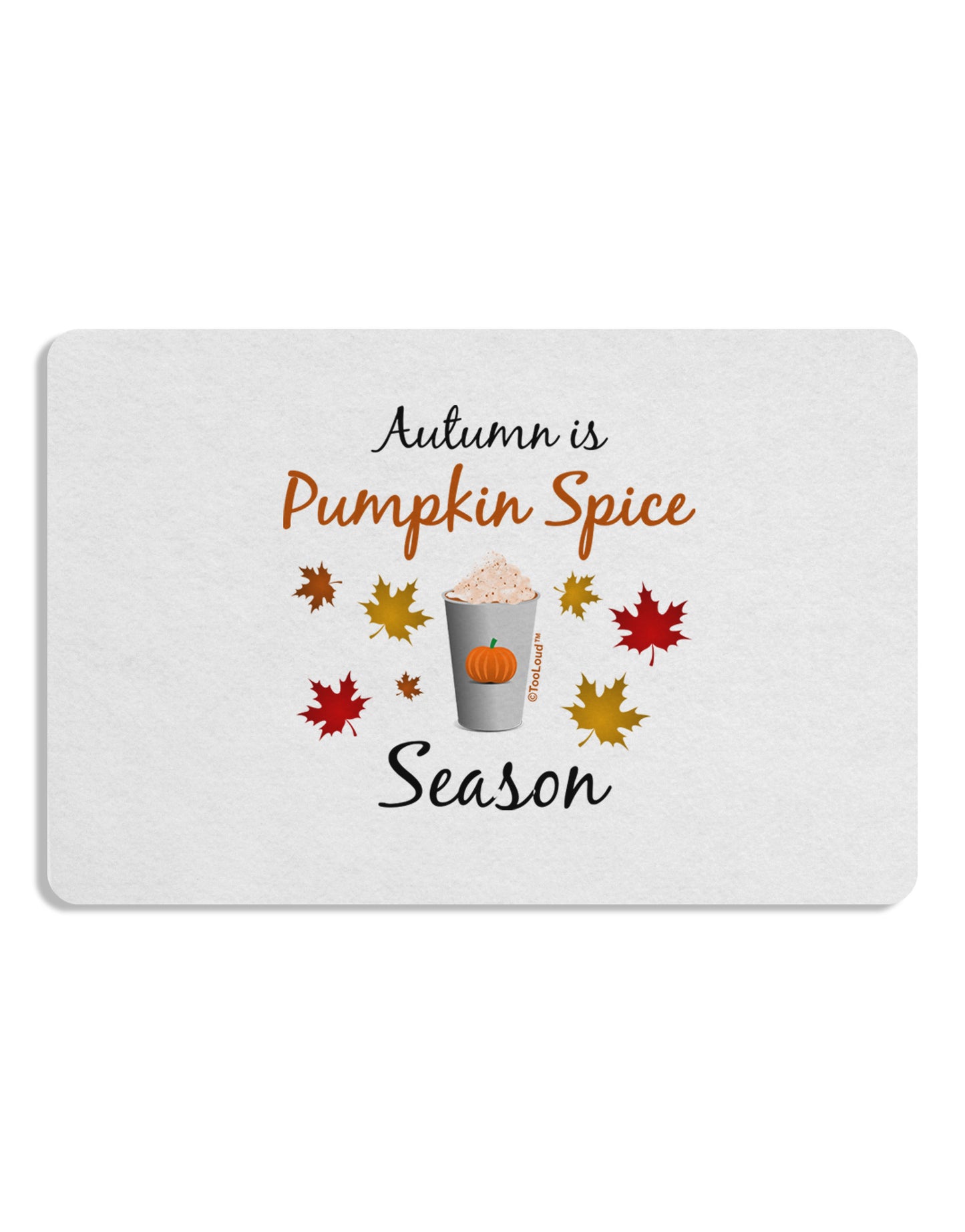 Pumpkin Spice Season Placemat Set of 4 Placemats-Placemat-TooLoud-White-Davson Sales