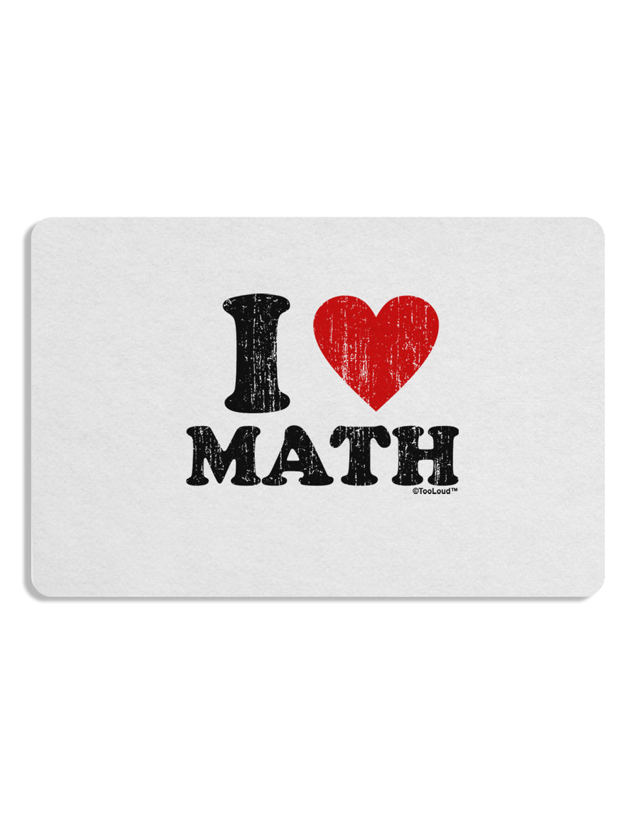 I Heart Math Distressed Placemat by TooLoud Set of 4 Placemats-Placemat-TooLoud-White-Davson Sales