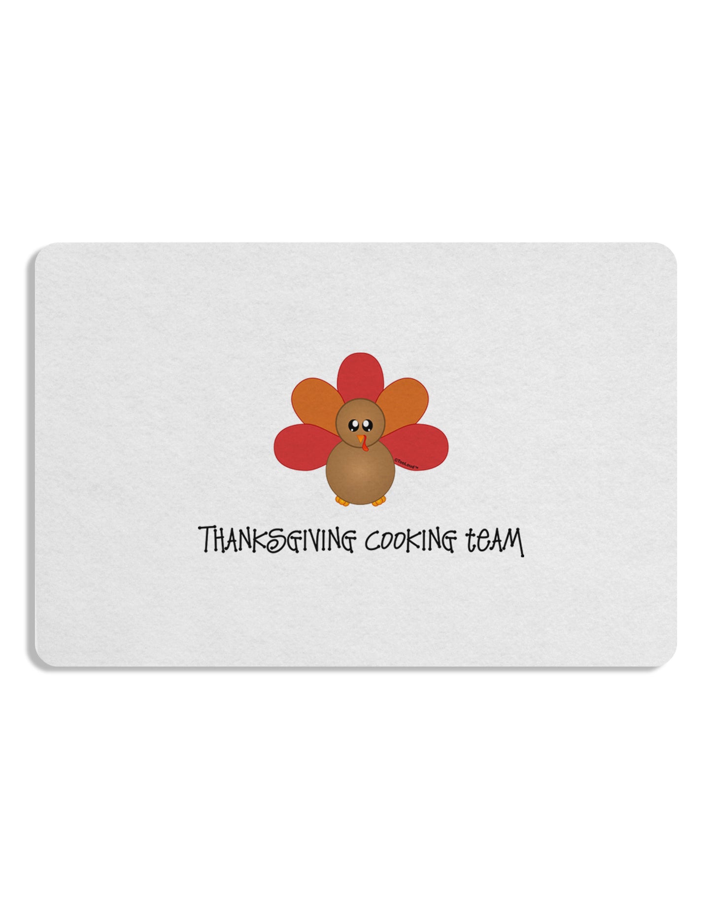 Thanksgiving Cooking Team - Turkey 12 x 18 Placemat by TooLoud Set of 4 Placemats-Placemat-TooLoud-White-Davson Sales