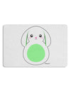 Cute Bunny with Floppy Ears - Green Placemat by TooLoud Set of 4 Placemats-Placemat-TooLoud-White-Davson Sales