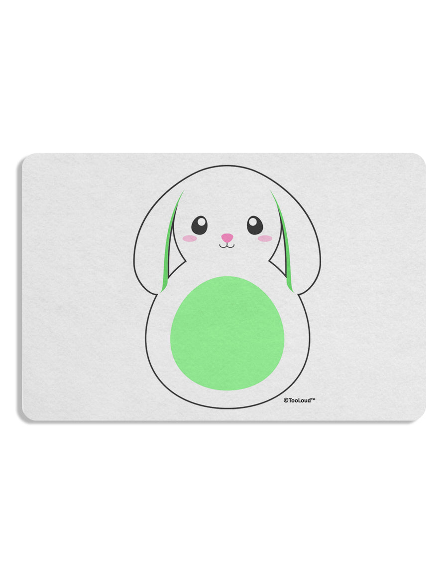 Cute Bunny with Floppy Ears - Green Placemat by TooLoud Set of 4 Placemats-Placemat-TooLoud-White-Davson Sales