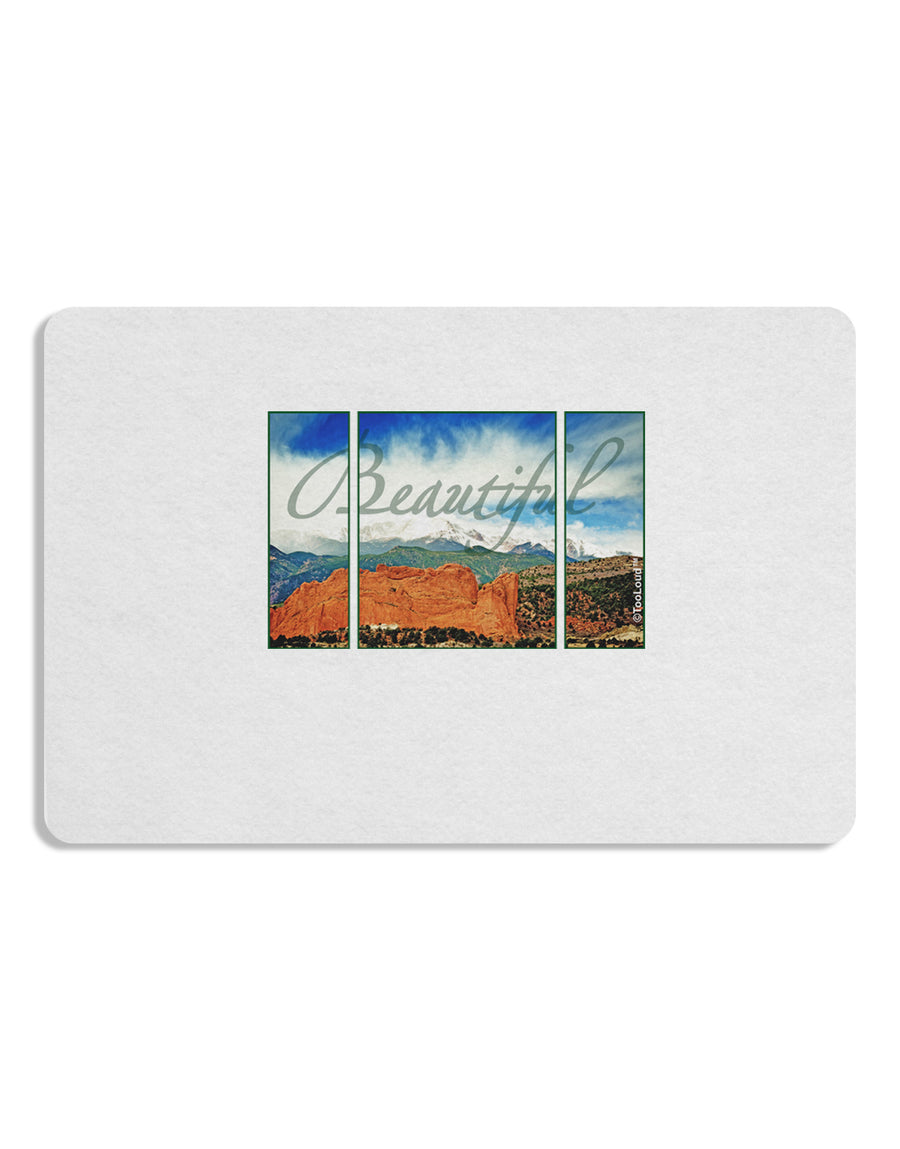 CO Beautiful View Text Placemat Set of 4 Placemats-Placemat-TooLoud-White-Davson Sales