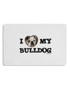 I Heart My Bulldog Placemat by TooLoud Set of 4 Placemats-Placemat-TooLoud-White-Davson Sales