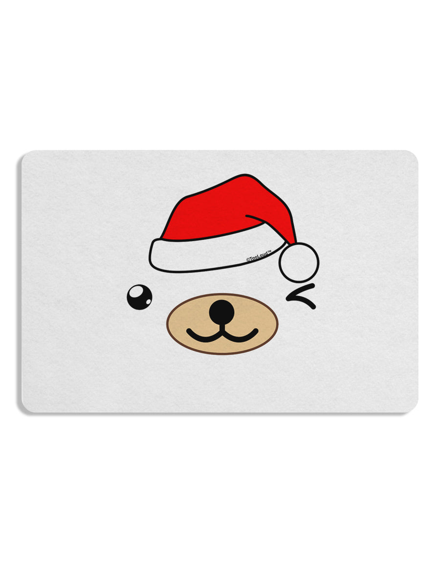 Kyu-T Face Beartholomew Santa Boy Bear 12 x 18 Placemat Set of 4 Placemats-Placemat-TooLoud-White-Davson Sales