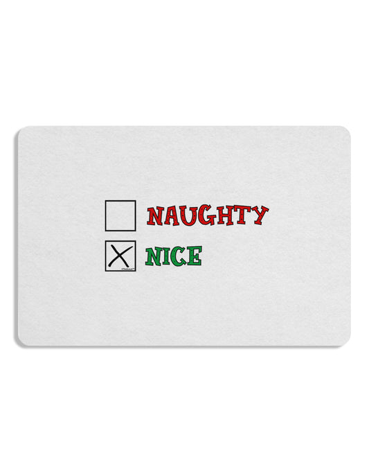 Naughty or Nice Christmas - Nice 12 x 18 Placemat Set of 4 Placemats-Placemat-TooLoud-White-Davson Sales