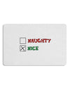 Naughty or Nice Christmas - Nice 12 x 18 Placemat Set of 4 Placemats-Placemat-TooLoud-White-Davson Sales