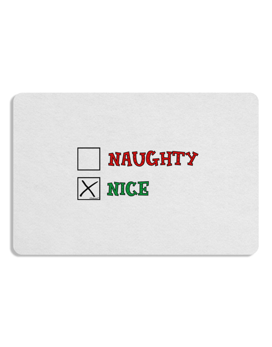 Naughty or Nice Christmas - Nice 12 x 18 Placemat Set of 4 Placemats-Placemat-TooLoud-White-Davson Sales