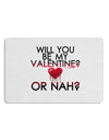 My Valentine or Nah Placemat Set of 4 Placemats-Placemat-TooLoud-White-Davson Sales