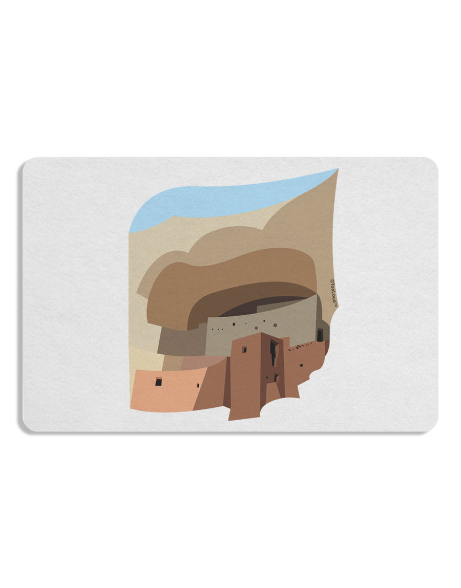 Montezuma Castle Artwork Placemat Set of 4 Placemats-Placemat-TooLoud-White-Davson Sales