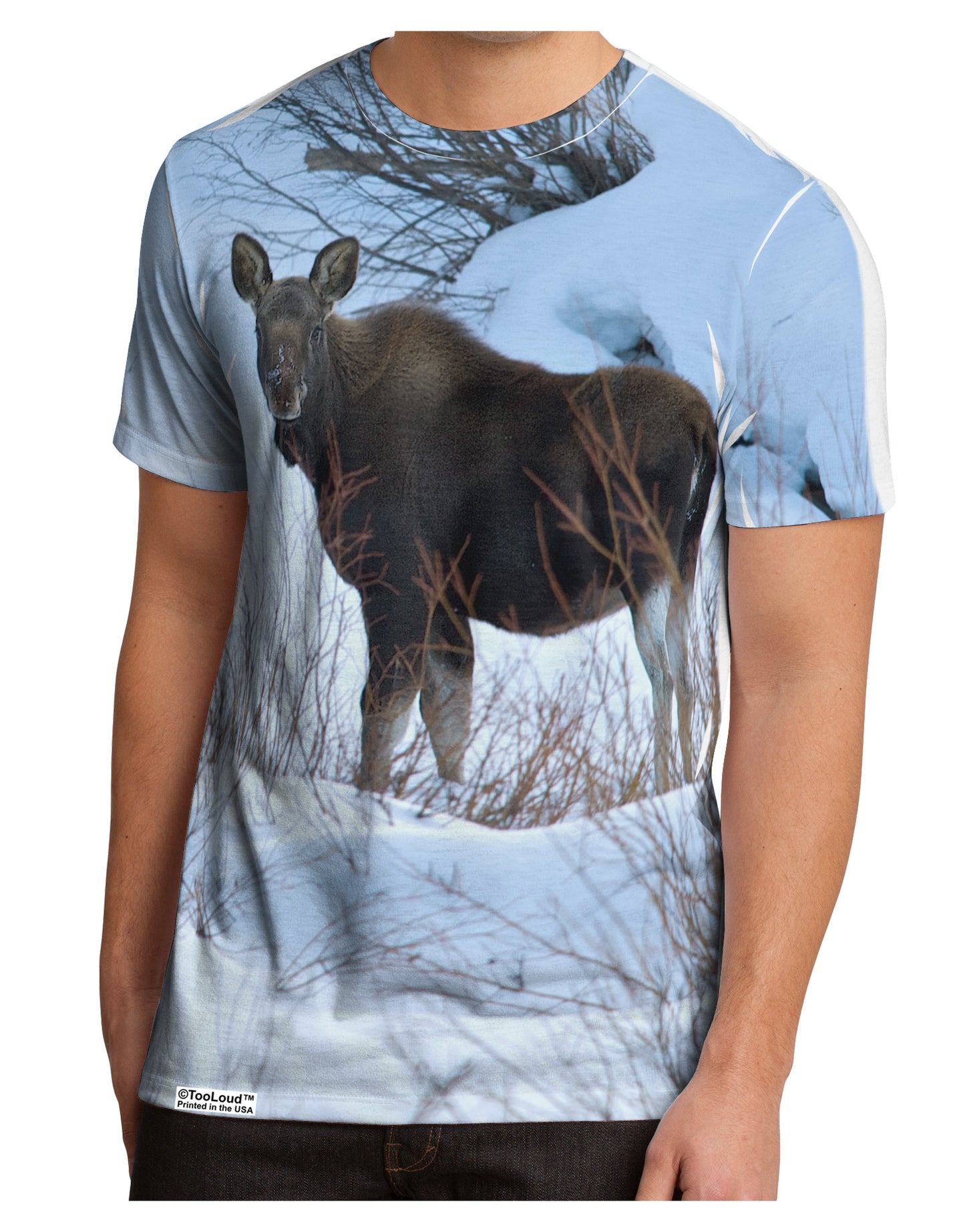 TooLoud Winter Scene All-Over-Print Men's Sub Tee Single Side All Over Print-TooLoud-White-Small-Davson Sales