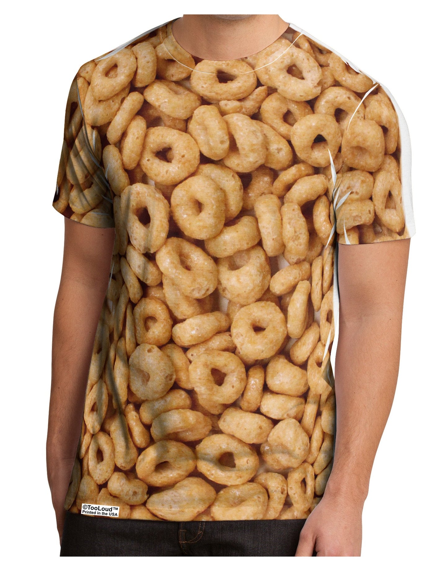 Breakfast Cereal All Over Men's Sub Tee Single Side All Over Print-TooLoud-White-Small-Davson Sales