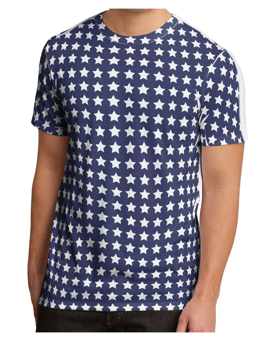 Americana Stars Pattern Men's Sub Tee Single Side All Over Print-TooLoud-White-Small-Davson Sales