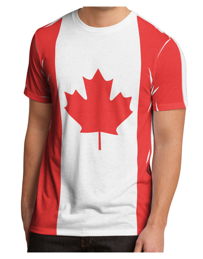 Canadian Flag All Over Men's Sub Tee Single Side All Over Print-TooLoud-White-Small-Davson Sales