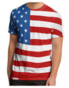 USA Flag AOP Men's Sub Tee Single Side All Over Print-TooLoud-White-Small-Davson Sales