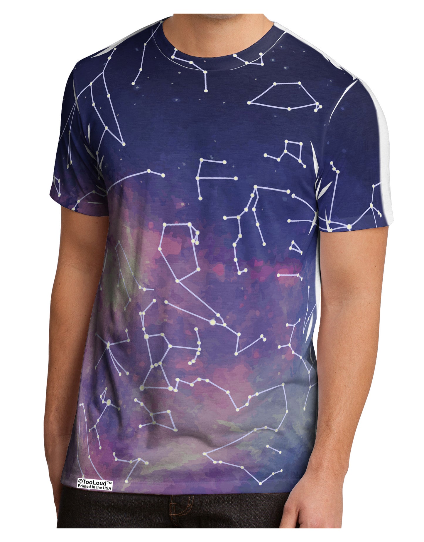 Constellations Color All Over Men's Sub Tee Single Side All Over Print-TooLoud-White-Small-Davson Sales