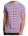 Patriotic Cat Pattern Men's Sub Tee Single Side All Over Print-TooLoud-White-Small-Davson Sales