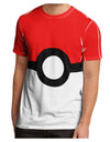 Sporty Red and White Circle Men's Sub Tee Dual Sided All Over Print-TooLoud-White-Small-Davson Sales