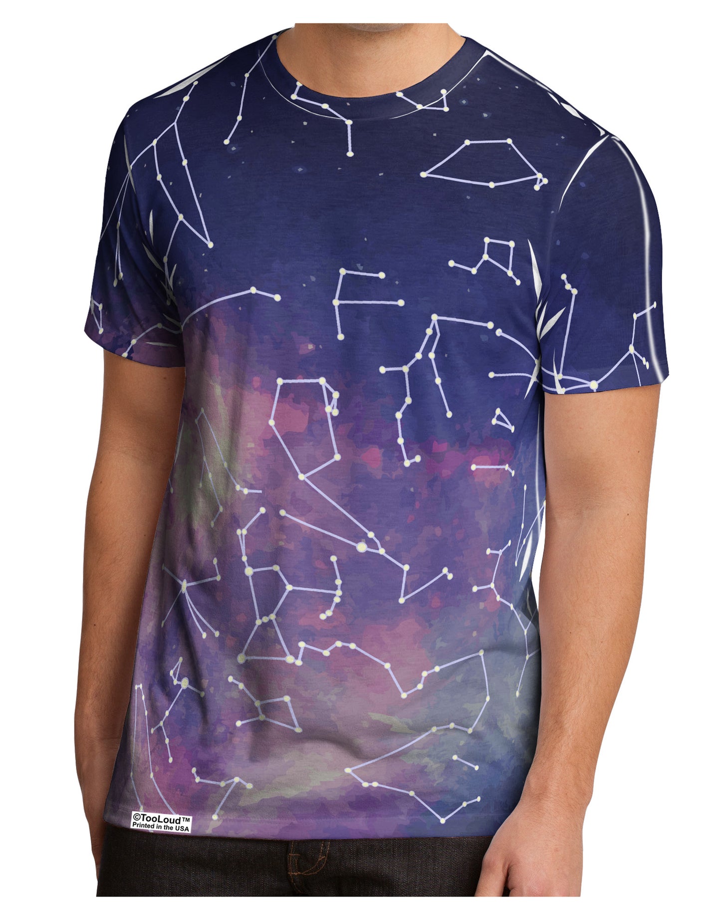 Constellations Color All Over Men's Sub Tee Dual Sided All Over Print-TooLoud-White-Small-Davson Sales