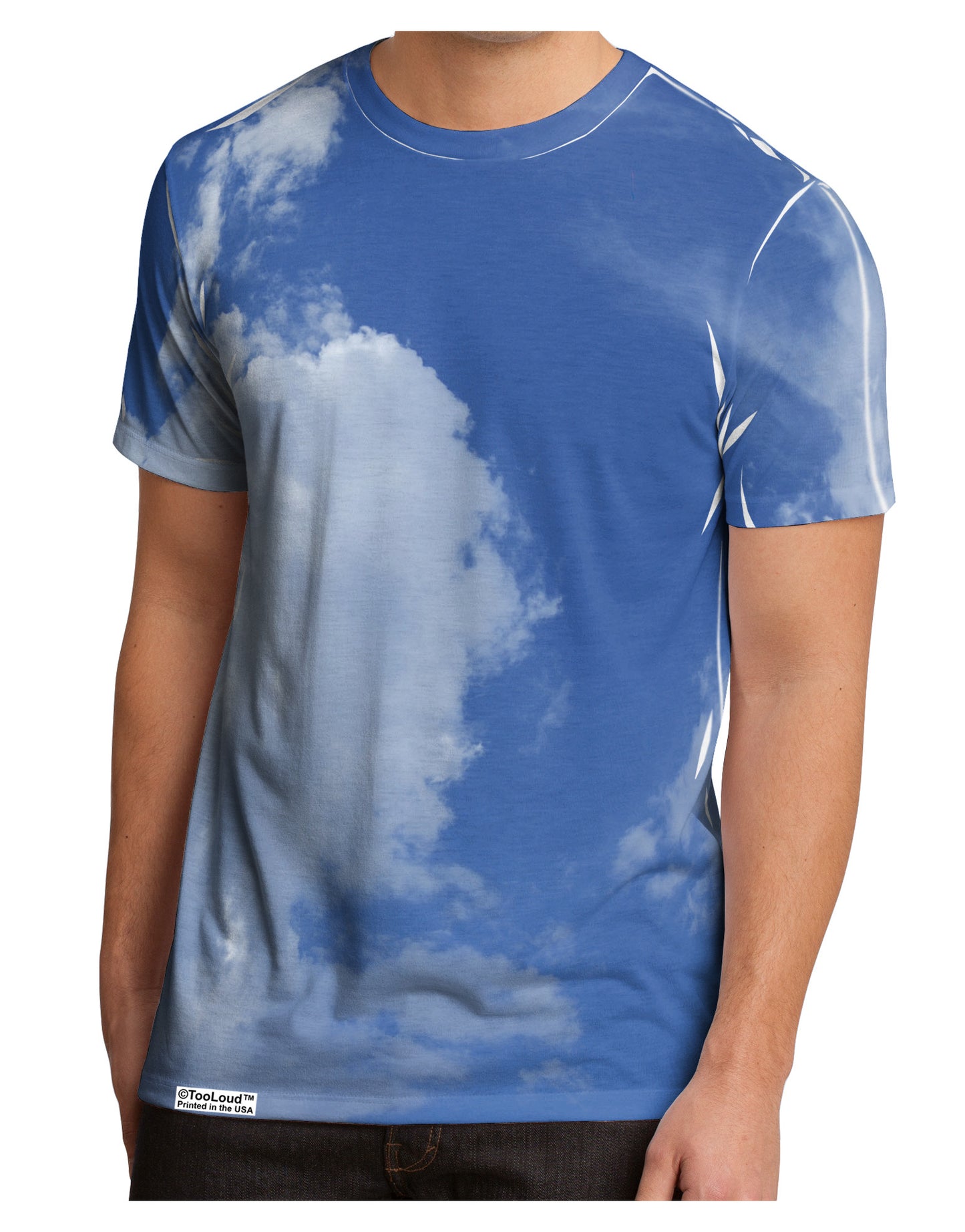 Clouds All Over Men's Sub Tee Dual Sided All Over Print-TooLoud-White-Small-Davson Sales