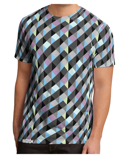 Plaid Pattern AOP Men's Sub Tee Dual Sided All Over Print-TooLoud-White-Small-Davson Sales