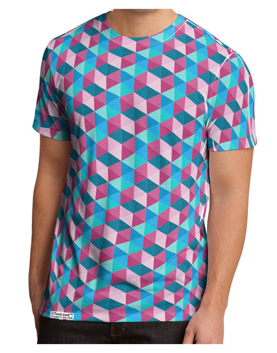 Crystalized Mosaic AOP Men's Sub Tee Dual Sided All Over Print-TooLoud-White-Small-Davson Sales