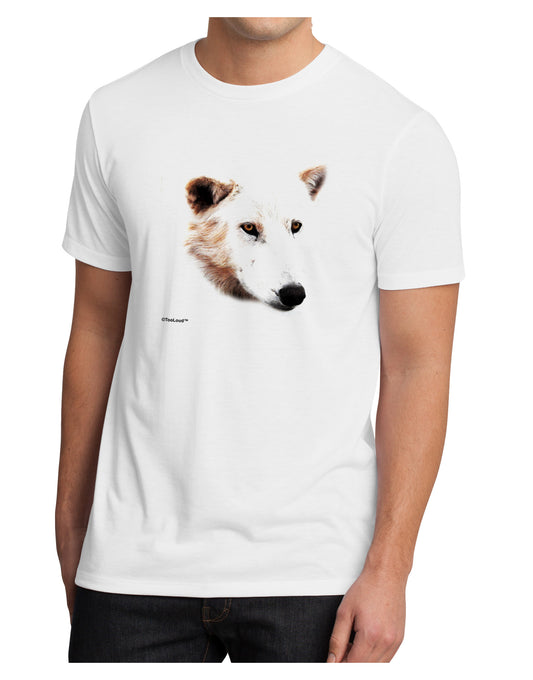 TooLoud White Wolf Head Cutout Men's Sublimate Tee-TooLoud-White-Small-Davson Sales