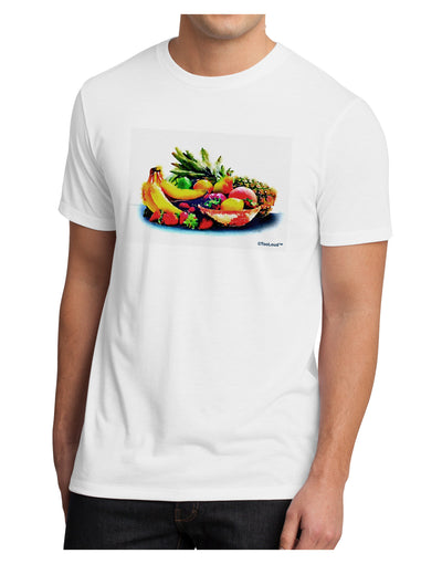 TooLoud Watercolor Fruit Bowl 3 Men's Sublimate Tee-TooLoud-White-Small-Davson Sales